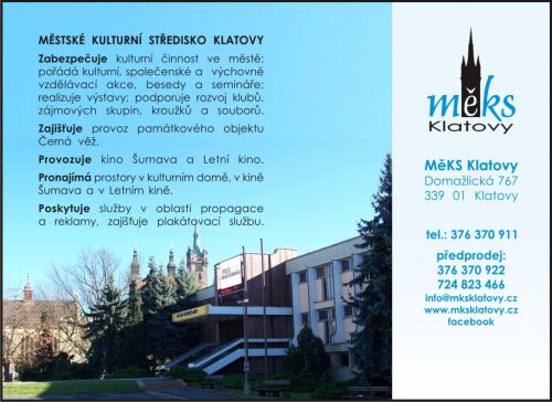 MĚSTSKÉ KULTURNÍ STŘEDISKO KLATOVY