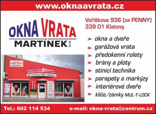 OKNA - VRATA MARTÍNEK s.r.o.