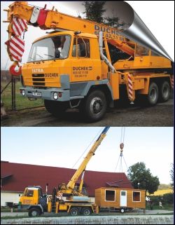 DUCHEK - PRÁCE AUTOJEŘÁBEM A  PLOŠINOU